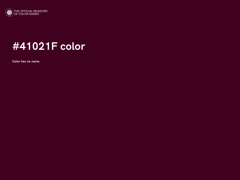 #41021F color image