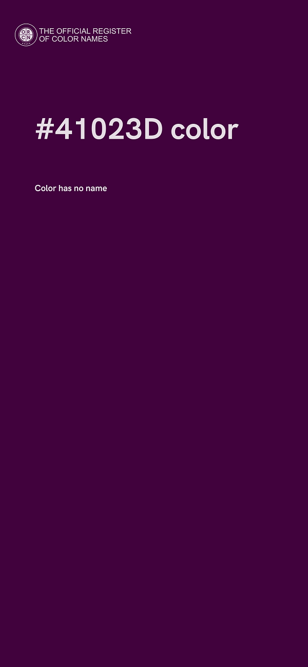 #41023D color image