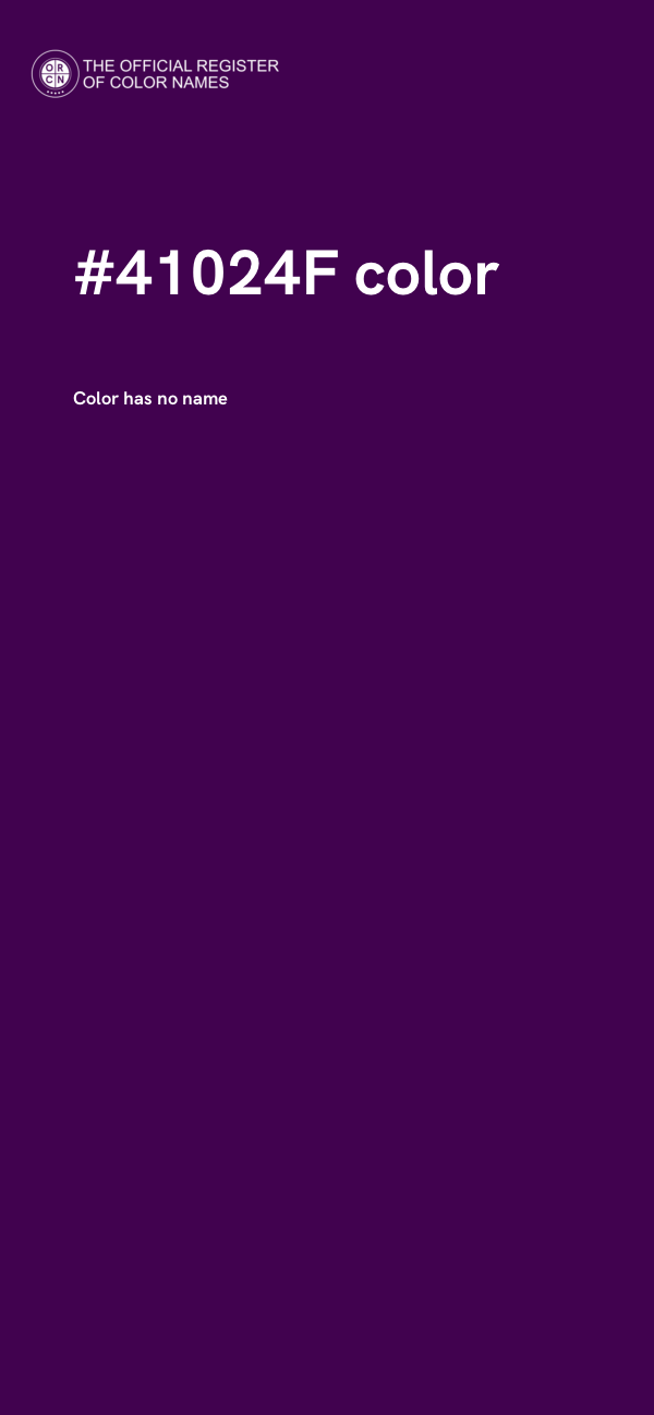 #41024F color image