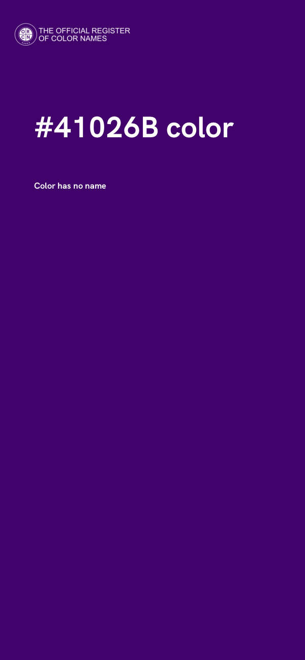 #41026B color image