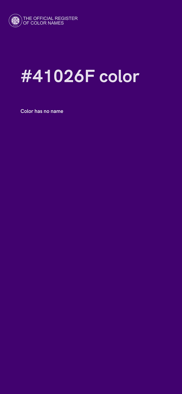 #41026F color image