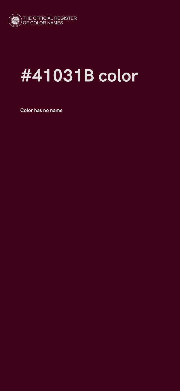 #41031B color image