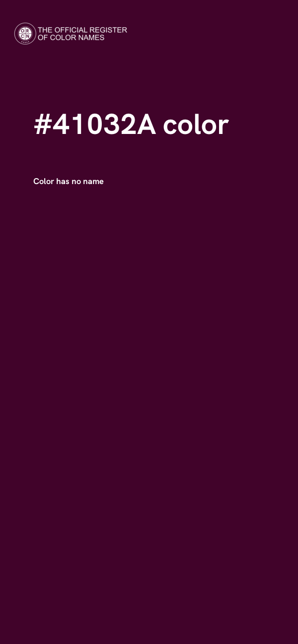 #41032A color image