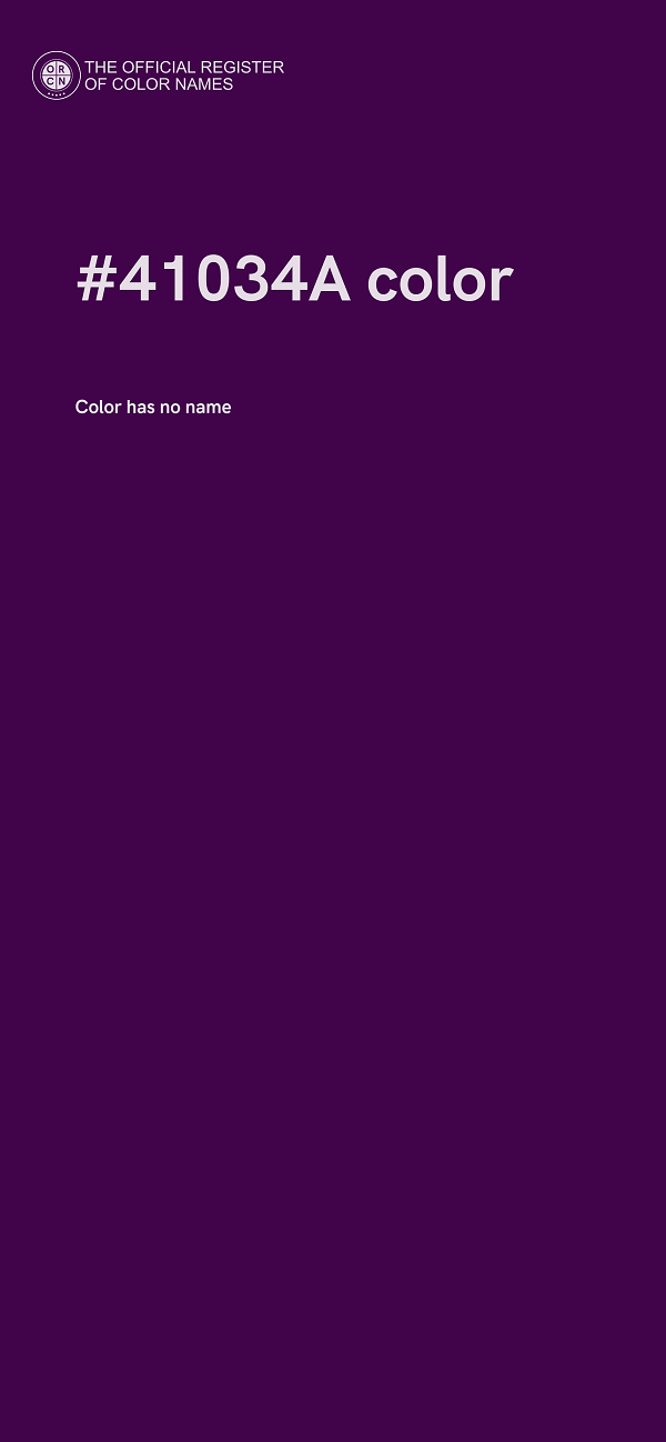 #41034A color image