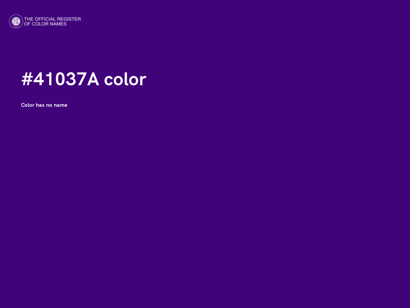 #41037A color image