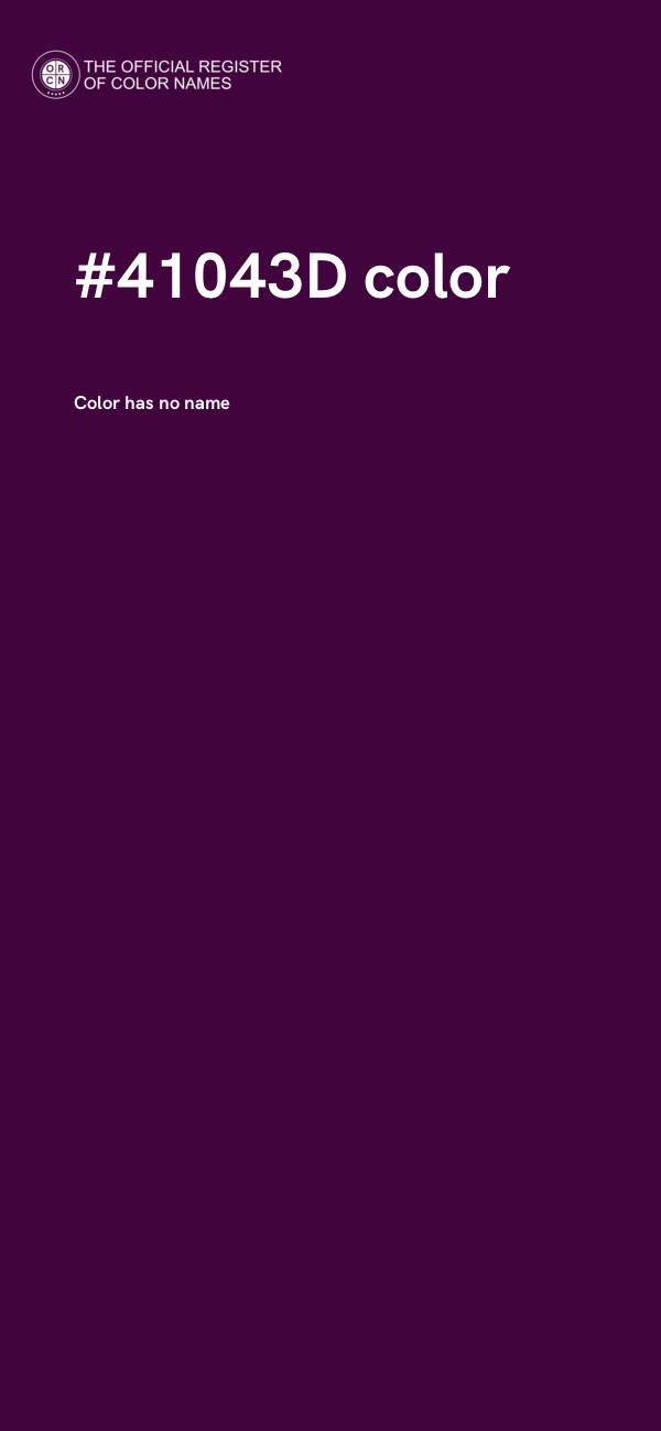 #41043D color image