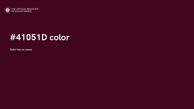 #41051D color image
