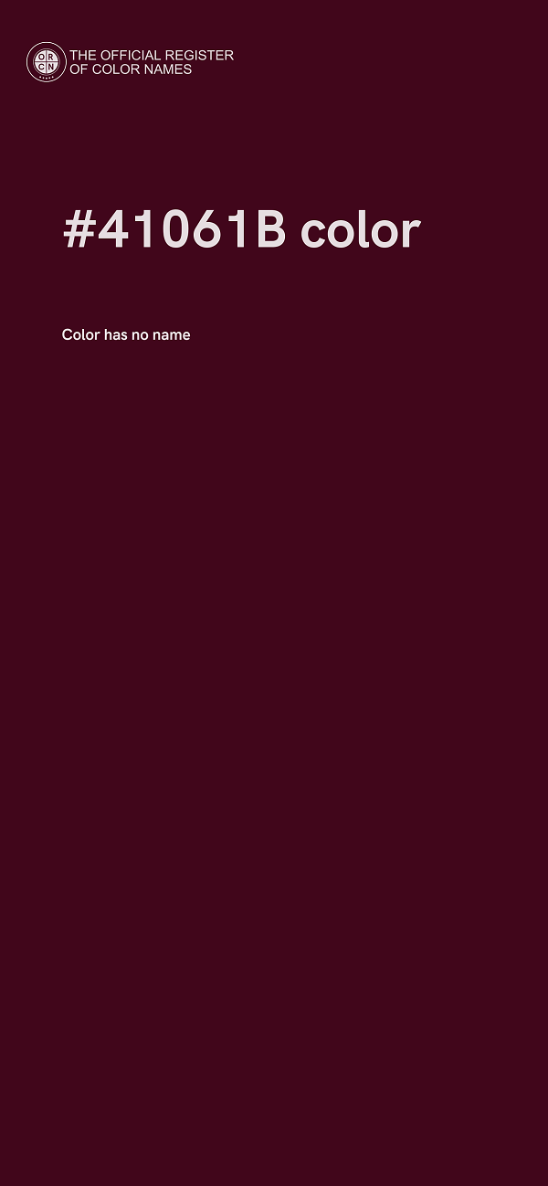 #41061B color image