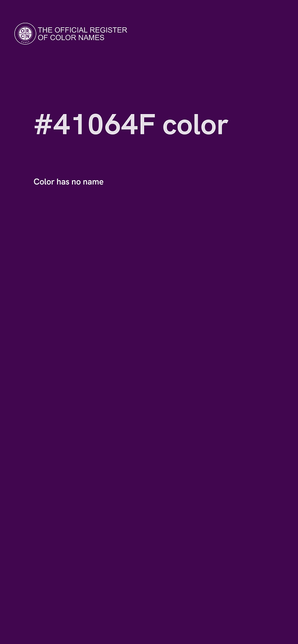 #41064F color image