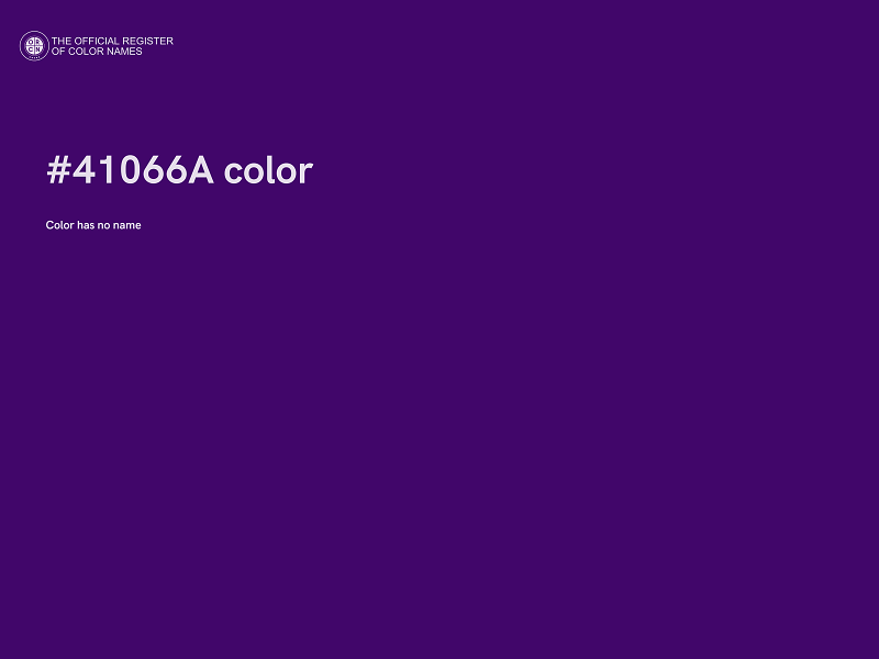 #41066A color image