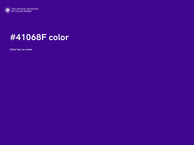 #41068F color image
