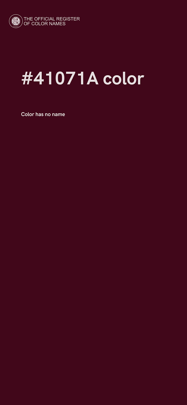 #41071A color image
