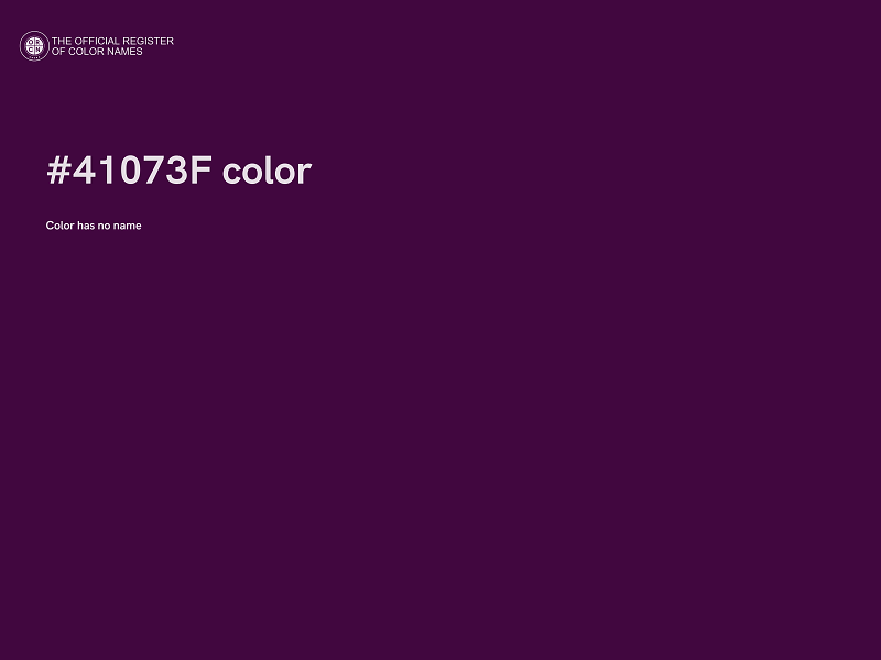 #41073F color image