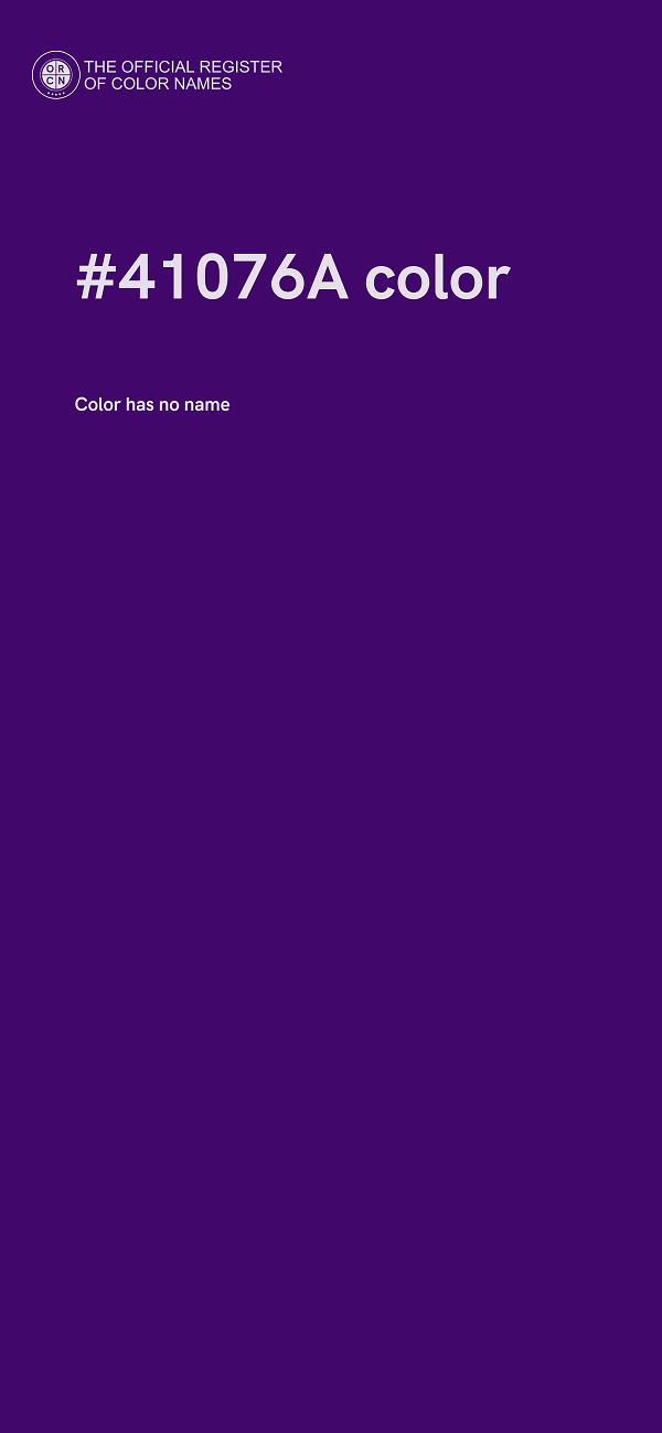 #41076A color image
