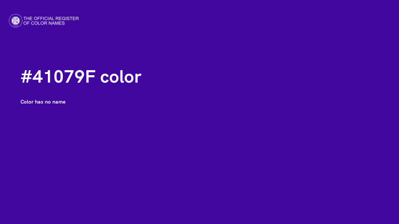 #41079F color image