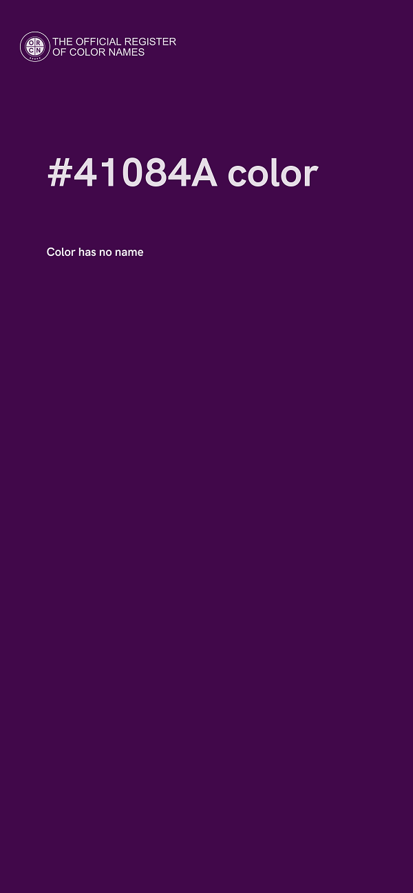 #41084A color image