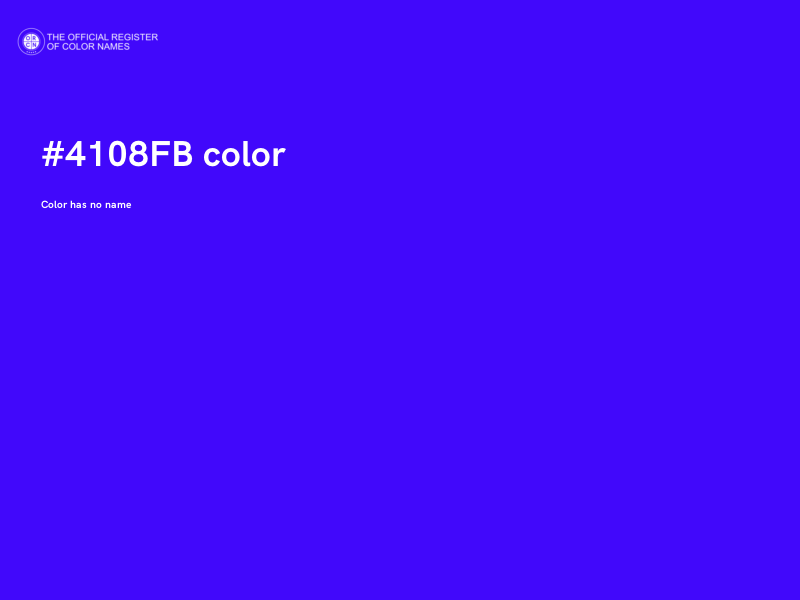 #4108FB color image