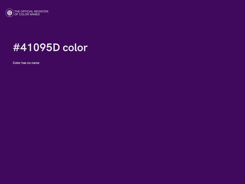#41095D color image