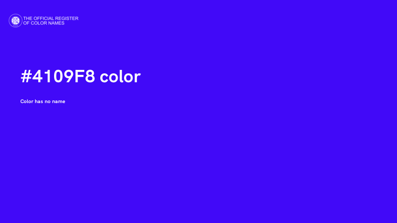 #4109F8 color image