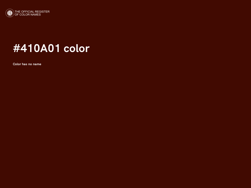 #410A01 color image