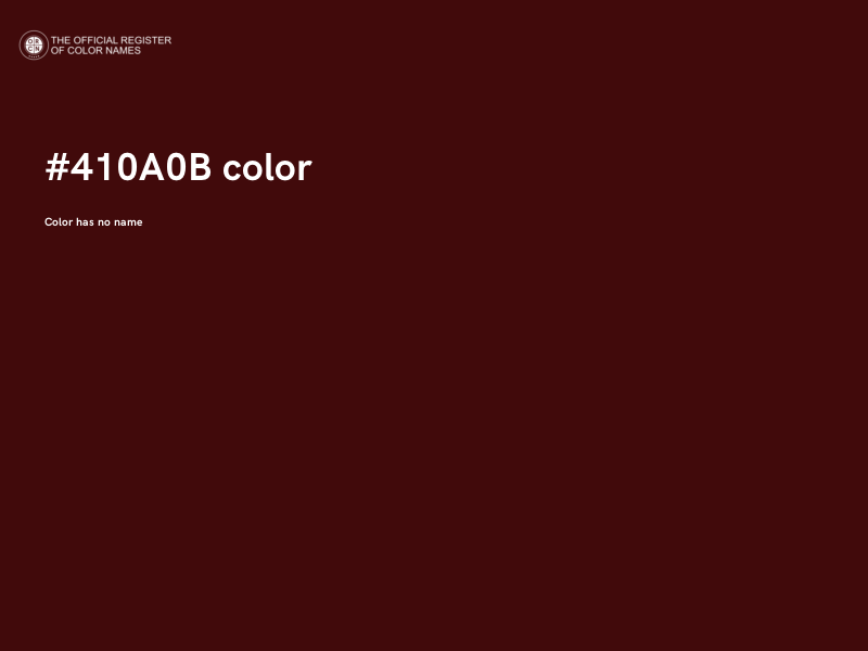 #410A0B color image