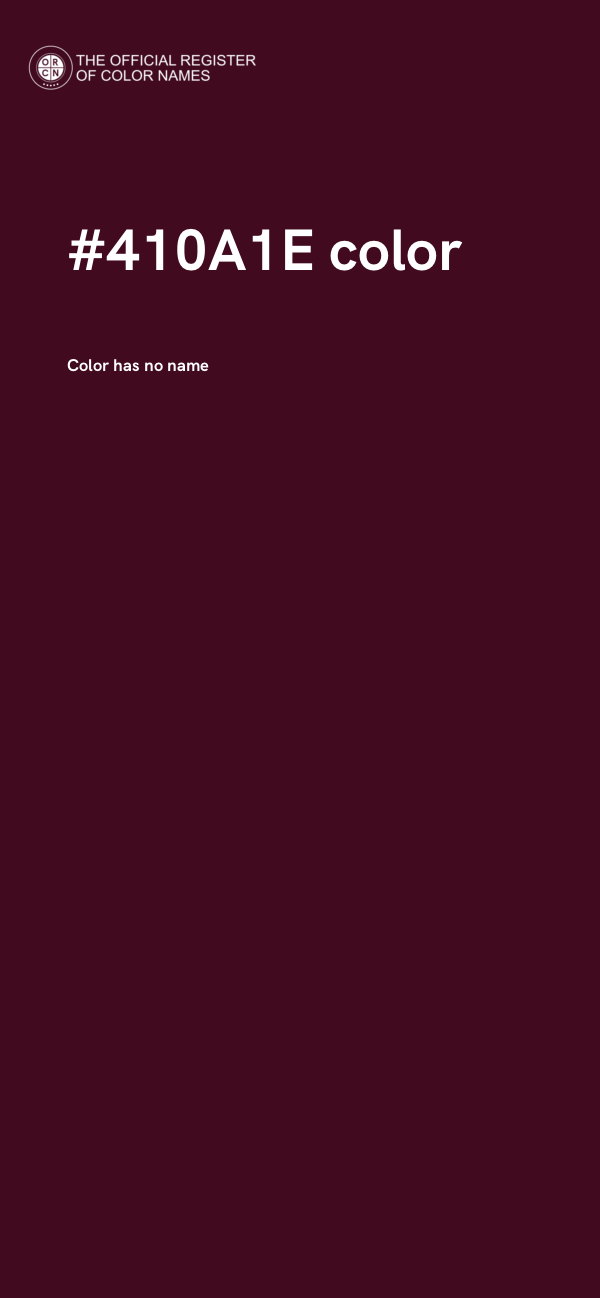 #410A1E color image