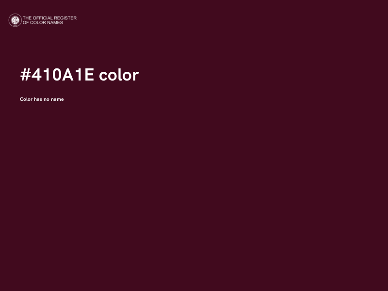 #410A1E color image