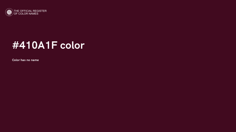 #410A1F color image