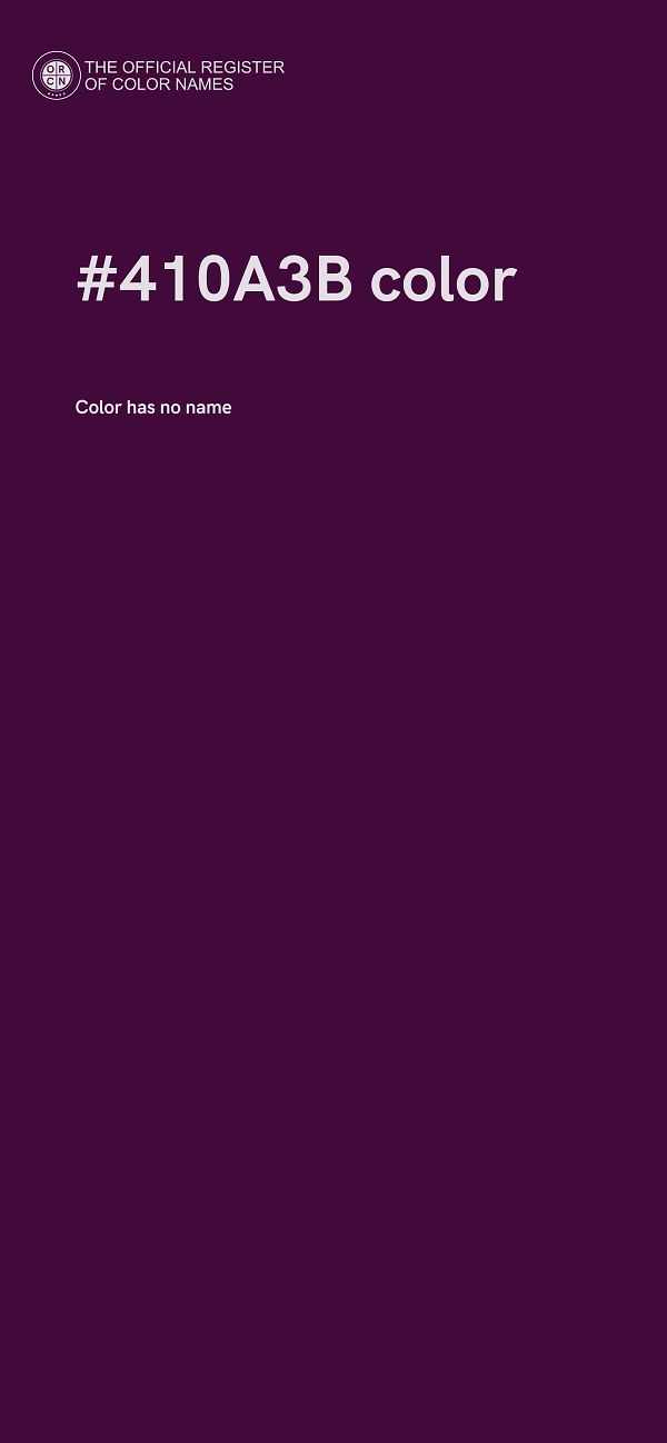 #410A3B color image