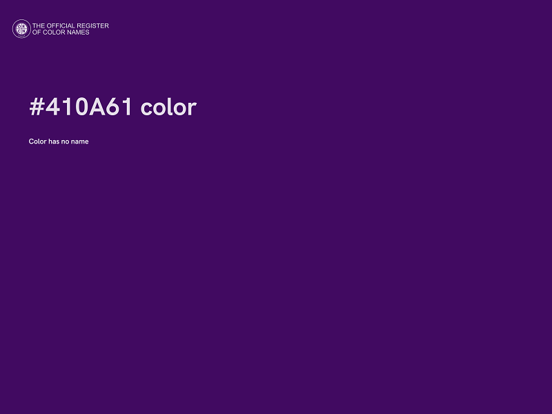 #410A61 color image