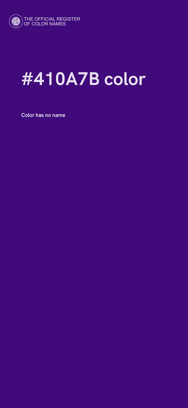 #410A7B color image
