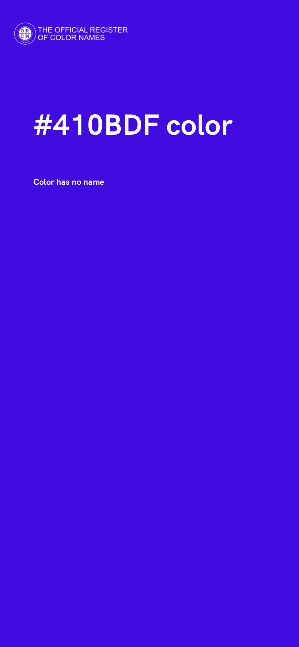 #410BDF color image