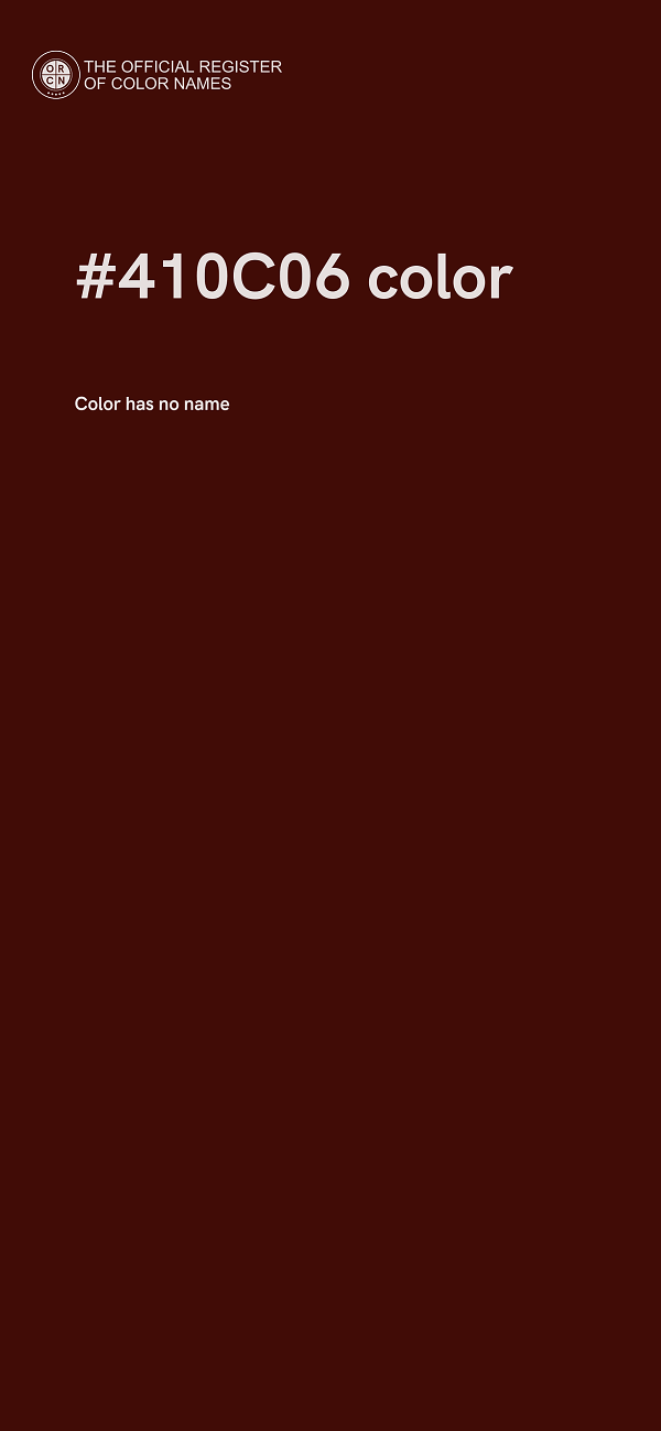 #410C06 color image