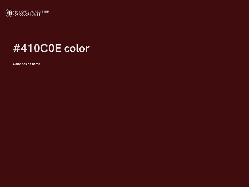 #410C0E color image