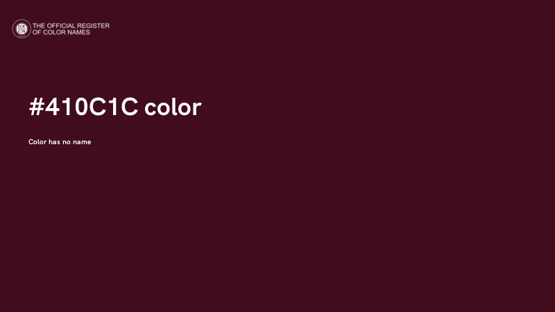 #410C1C color image