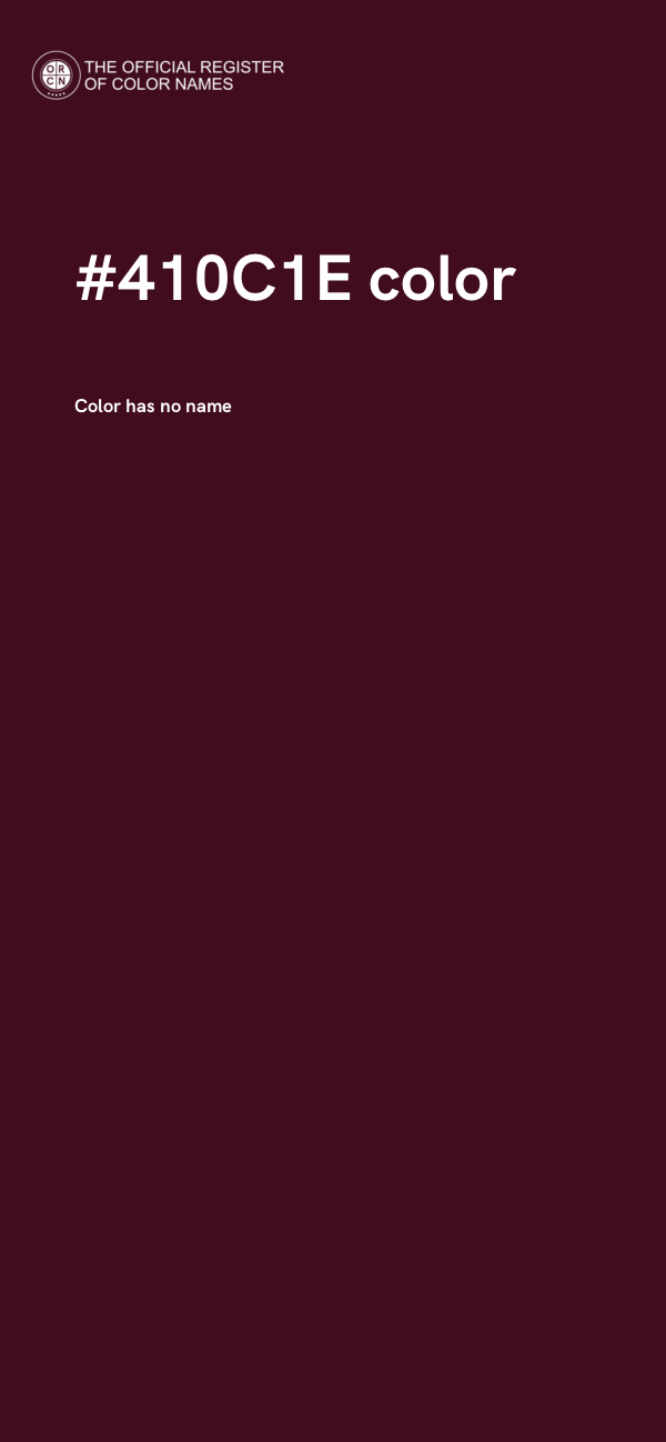 #410C1E color image