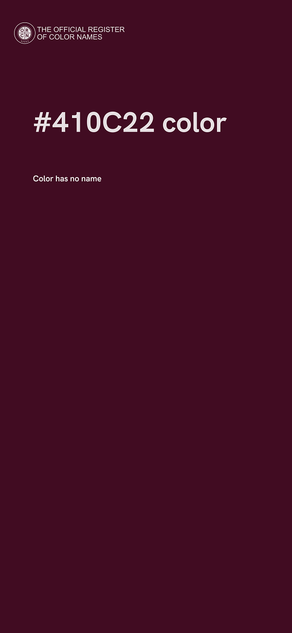 #410C22 color image