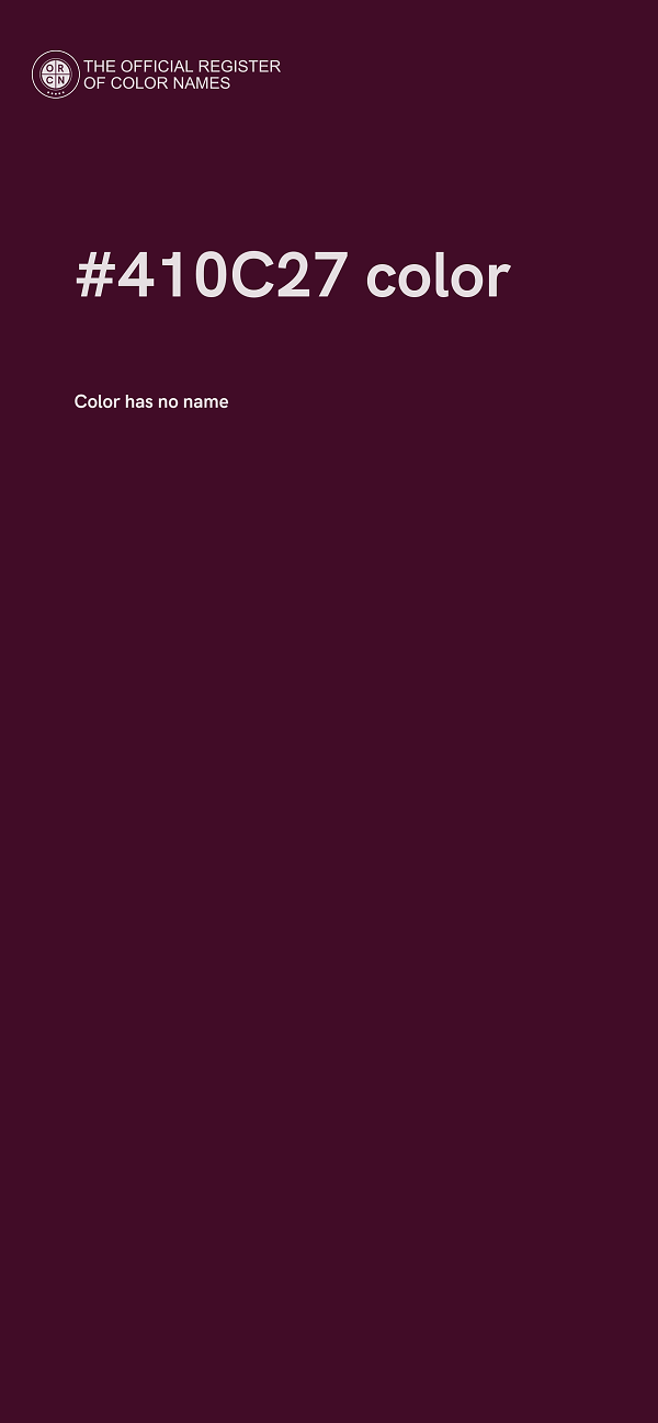 #410C27 color image