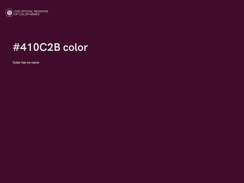 #410C2B color image