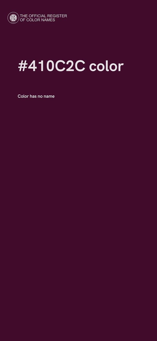 #410C2C color image