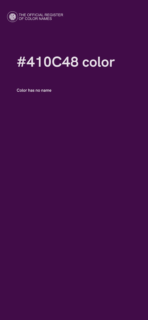#410C48 color image