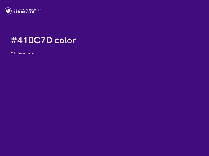 #410C7D color image