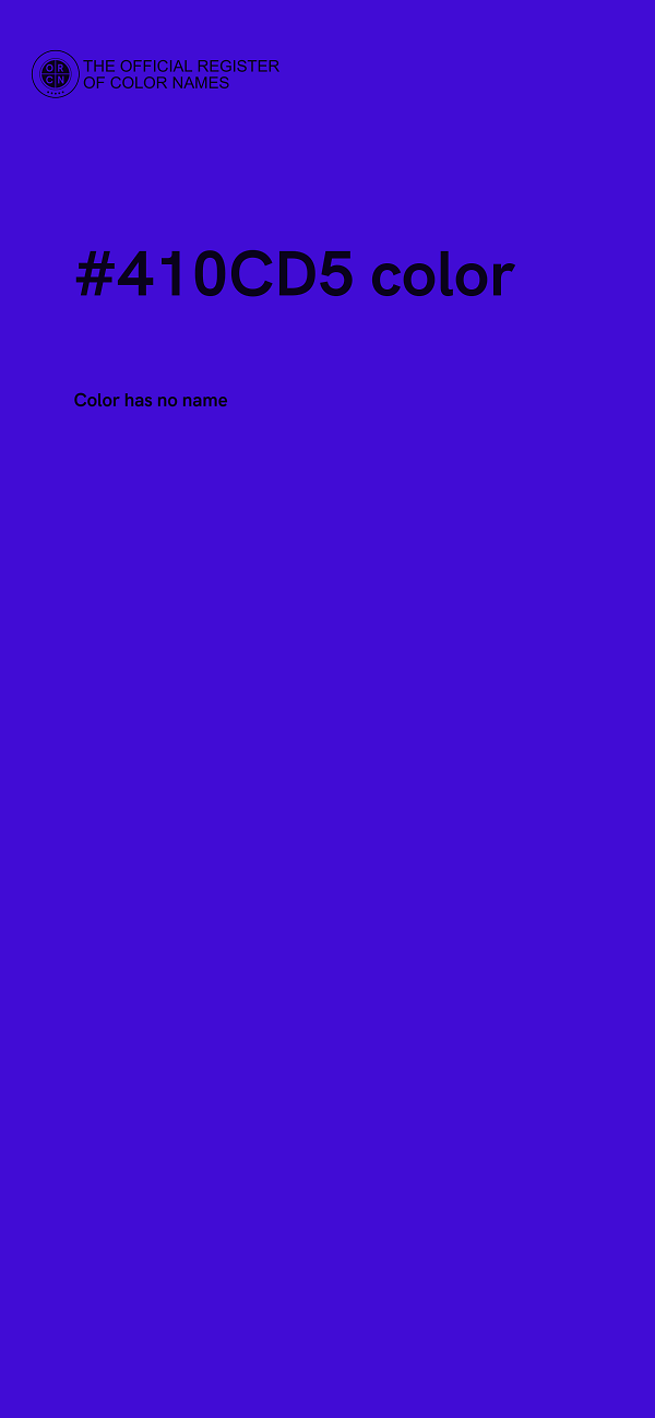 #410CD5 color image