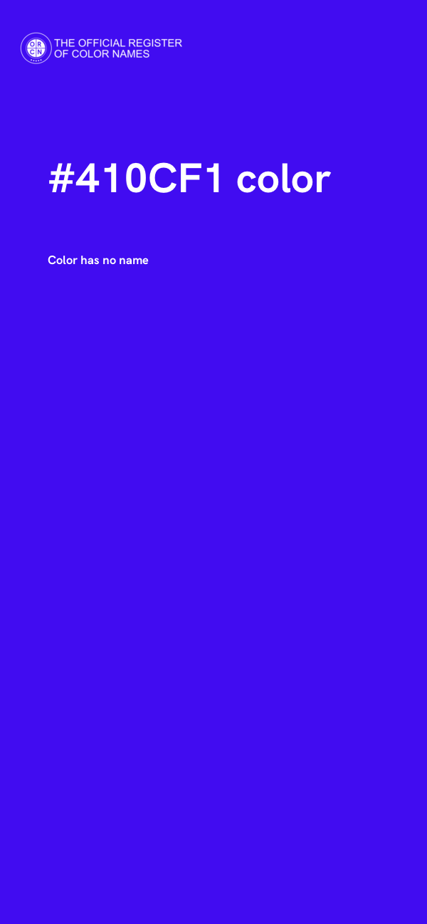 #410CF1 color image