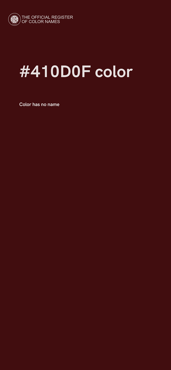 #410D0F color image