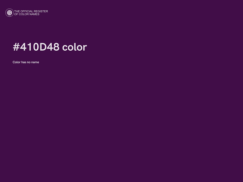 #410D48 color image