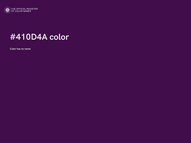 #410D4A color image