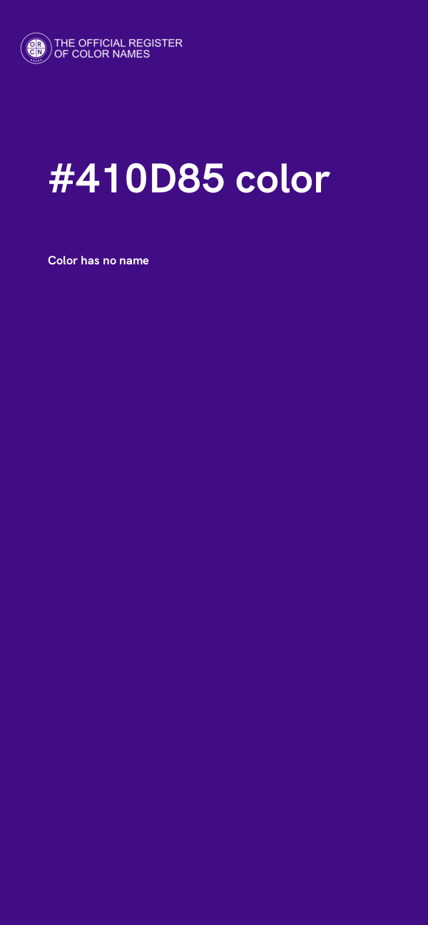 #410D85 color image