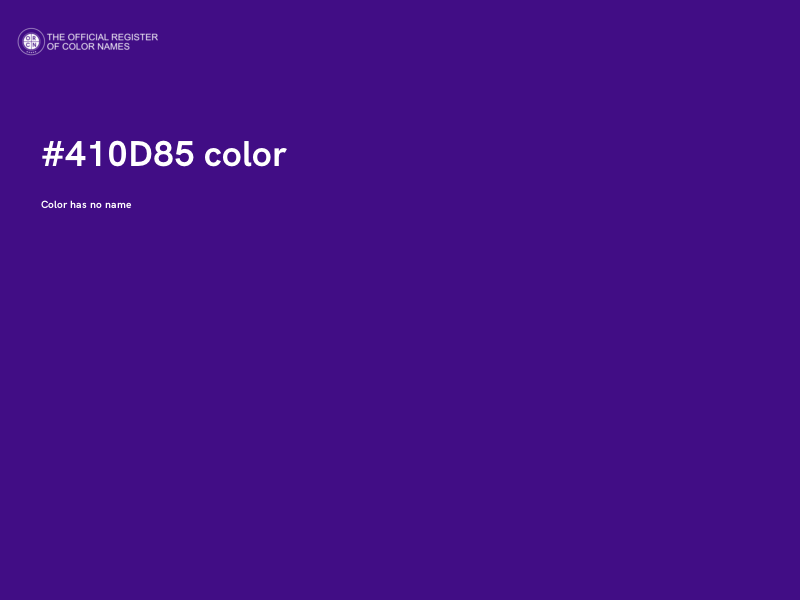 #410D85 color image