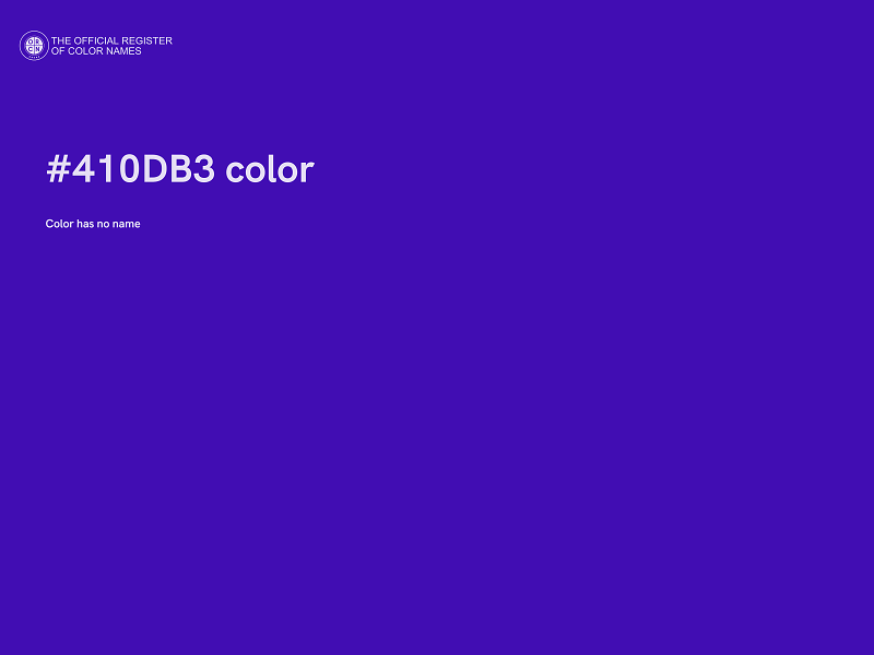 #410DB3 color image
